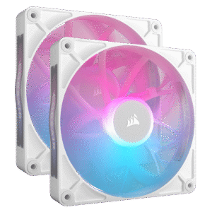 VENTILATOR Corsair iCUE LINK RX140 2x140mm RGB ALB, 0.300-1700 RPM +/- 10%, 18.1-95.7 CFM, Presiune Statica: 0.15-3.79 mm-H2O, 10-36dBA, Prindere magnetica, Lungime cablu 135mm, 600mm "CO-9051024-WW"
