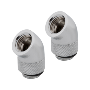 FITTING adaptor CORSAIR, filet G1/4", fitting angled rotary 45°, chrome, "CX-9055001-WW"
