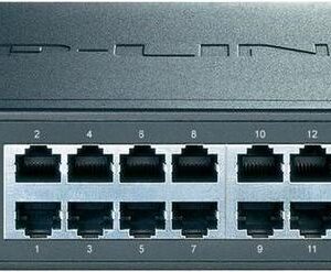 SWITCH TP-LINK 24 porturi Gigabit, easy smart, carcasa metalica, rackabil "TL-SG1024DE" (timbru verde 2 lei)