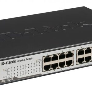 SWITCH D-LINK 24 porturi Gigabit. carcasa metalica, "DGS-1024D" (timbru verde 2 lei)