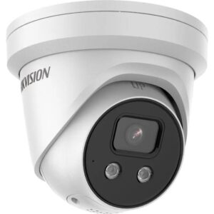 CAMERA IP Hikvision, turret pt. interior | exterior, dist. IR 30 m,  tip lentila fixa 2.8 mm, 6  Mpx, microfon, PoE, carcasa metal, slot SD card, "DS-2CD2366G2PISUSL"  (timbru verde 0.8 lei)