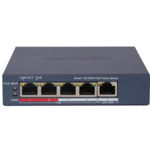 SWITCH 4PORTURI 4XPOE  SMARTMANAGED "DS-3E1105P-EI/M(V2)" (timbru verde 2 lei)