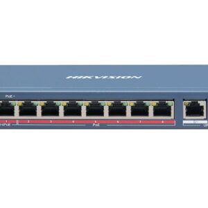 SWITCH 8PORTURI 2UPLINK 90W UNMANAGED "DS-3E1310HP-EI" (timbru verde 2 lei)