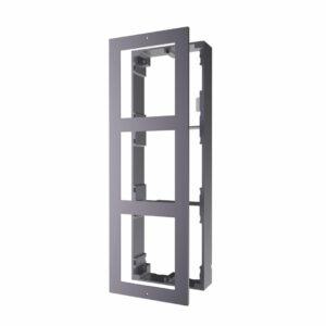 PANOU frontal HIKVISION pt 3 module videointerfon modular Hikvision DS-KD-ACW3, montare aplicata, aluminiu, 320.8mm x 107mm x 4mm, "DS-KD-ACW3"