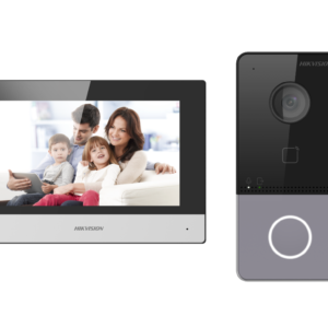 KIT VIDEOINTERFON IP WIFI & POE, "DS-KIS603-P(C)" (timbru verde 0.8 lei)