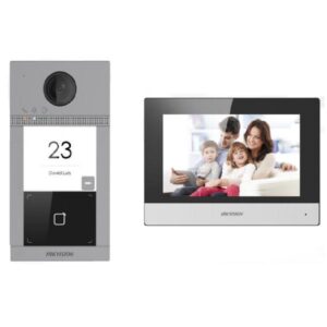KIT VIDEOINTERFON IP WIFI & POE "DS-KIS604-S(C)" (timbru verde 0.18 lei)