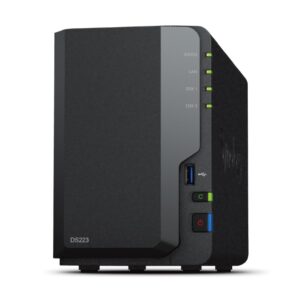 SYNOLOGY Desktop 2-BAY QUAD CORE 2GB RAM "DS223" (timbru verde 0.8 lei)