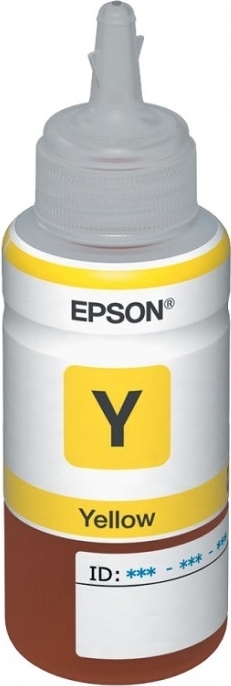 Cartus Cerneala Original Epson Yellow, T66444A, pentru L100|L120||L200|L110|L210|L220|L300|L355|L550, (timbru verde 0.15 lei), "C13T66444A"(RAPO)