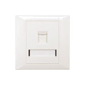 Faceplate Keystone RJ45,86x86, 1 port, EMTEX, "EMT-FP8686-1"