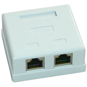 Priza FTP dubla aplicata cat.5e - EMTEX, "EMT-FTP5E-2P-PT"