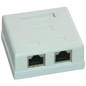 Priza FTP dubla aplicata cat.6 - EMTEX, "EMT-FTP6-2P-PT"