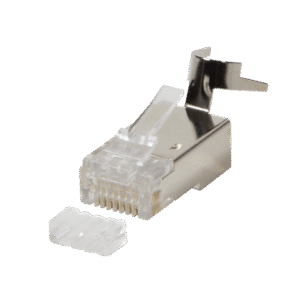 Mufa RJ45 FTP cat. 6, 6A, 7, 7A, 8, 22AWG - 24AWG, 50 microni cu ghidaj pentru fir de maxim 8mm (10 buc) - EMTEX "EMT-MP8-FTP"