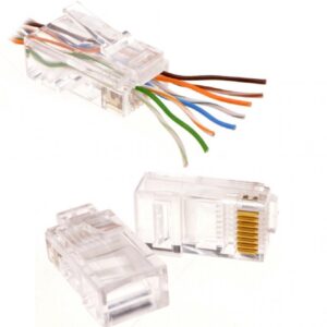 Mufa RJ45 UTP cat.5e passthrough (100 buc) - EMTEX "EMT-PR5E-UTP"