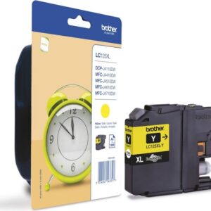 Cartus Cerneala Original Brother Yellow, LC125XLY, pentru DCP-J4110|MFC-J4410|J4510|J4610|J4710|J6520|J6920, 1.2K, (timbru verde 0.15 lei), "LC125XLY"