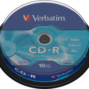 CD-R VERBATIM  700MB, 80min, viteza 52x,  10 buc, spindle, "43437" 7235