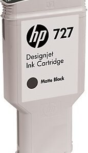 Cartus Cerneala Original HP Matte Black, nr.727, pentru Designjet T1500|T1530|T2500|T2530, 300ml, (timbru verde 0.15 lei), "C1Q12A"