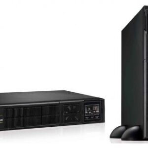 UPS Tecnoware "EVO DSP PLUS", Online, Tower/rack, 2160 W, fara AVR, IEC x 8, display LCD, back-up 11 - 20 min. "FGCEDP2402RTIEC" (timbru verde 11 lei)