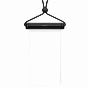 HUSA IMPERMEABILA Baseus, pentru smartphone diagonala maxima 7.2 inch, transparenta cu zip negru "FMYT000001" - 6932172610968