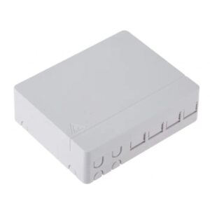Priza FO, cutie FTTH de interior doua intrari, 4 x SC simplex sau 4 x LC duplex, neechipata - Emtex "FTTHBOX-4P"