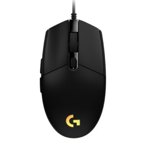 MOUSE LOGITECH, "G102 LIGHTSYNC", gaming, cu fir, USB, optic, 8000 dpi, butoane/scroll 6/1, iluminare, butoane programabile, negru, "910-005823" (timbru verde 0.18 lei)