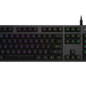 LOGITECH G512 Carbon RGB Mechanical Gaming Keyboard, GX Blue - CARBON - US INTL - USB - INTNL - G512 CLICKY (timbru verde 0.8 lei)