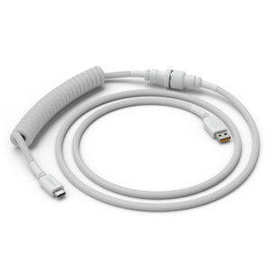Glorious cablu tastatura Coiled Ghost, USB-C - USB-A, 1.37m, Alb "GLO-CBL-COIL-WHITE"