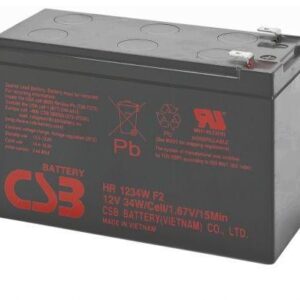 Baterie UPS CSB HR1234WF2, 12V 9Ah, 150.9 x 64.8 x 94.3 mm, Borne F2, Durata medie 3-5 ani, VRLA "HR1234WF2" (timbru verde 0.5 lei)