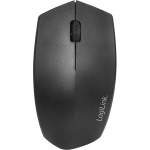 MOUSE Logilink, PC sau NB, wireless, BT 4.1 + 2.4GHz, optic, 1200 dpi, butoane/scroll 3/1, ergonomic, negru, "ID0191" (timbru verde 0.18 lei)