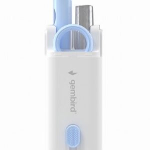 KIT curatare universal 7-in-1 GEMBIRD, 1 solutie curatare, pensula, servetel microfibra, extractor taste, burete, perie, instr. cu varf de silicon pt. curatare casti, "CK-LCD-07"