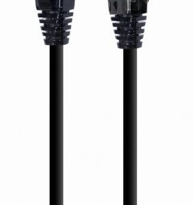 PATCH CORD S/FTP GEMBIRD Cat8, LSZH, cupru, 0.5 m, negru, AWG27, 2000MHz, dublu ecranat "PP8-LSZHCU-BK-0.5M" (timbru verde 0.08 lei)