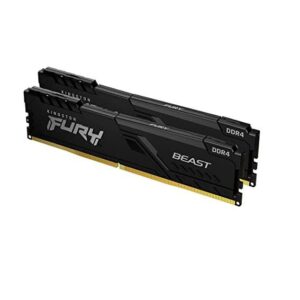 Memorie DDR Kingston FURY Beast DDR4 64 GB, frecventa 3200 MHz, 32 GB x 2 module, radiator, "KF432C16BBK2/64"