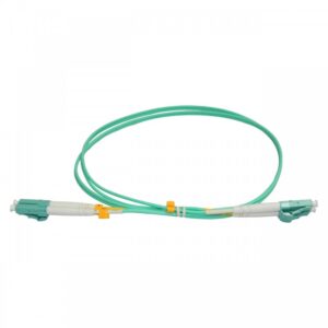 Patchcord FO LC/PC-LC/PC, MM OM3 50/125, manta LSZH 2.0mm, duplex 15m, "LC-LC-MM3/DX-15" (timbru verde 0.8 lei)