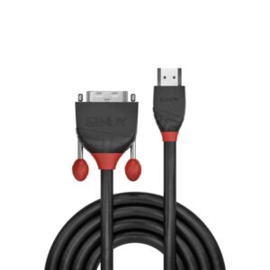 Lindy 3m HDMI to DVI-D Cable, Black Line, "LY-36273" (timbru verde 0.8 lei)
