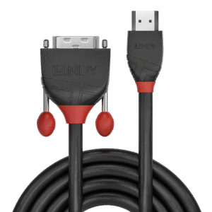 Lindy 5m HDMI to DVI-D Cable, Black Line "LY-36274" (timbru verde 0.8 lei)