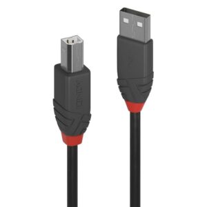Cablu Lindy 3m USB 2.0 Type A to B Anthr, "LY-36674" (timbru verde 0.18 lei)