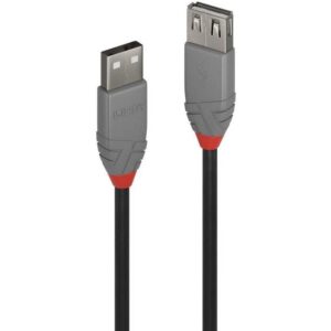 Cablu Lindy 5m USB 2.0 Type A Ext, Anthr, "LY-36705" (timbru verde 0.18 lei)