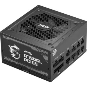 MSI MAG A750GL PCIE5, 750W, 80 Plus Gold, ATX FF, 100~240 Vac Input Voltage,  120 mm Fan, 140 x 150 x 86mm, Active,2xEPS, 4XPCi-E, 8xSATA, 4xMOLEX, 1xFDD, 7Y "MAG_A750GL_PCIE5" (timbru verde 2 lei)