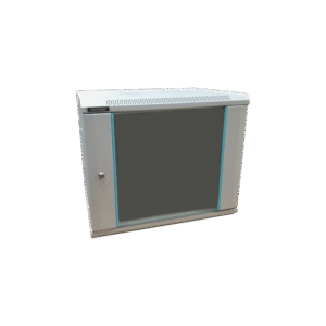 Rack 9U 600x450, montare pe perete, usa din sticla, panouri laterale detasabile si securizate, dezasamblat, culoare gri RAL 7035, DATEUP "MP.6409.9000"