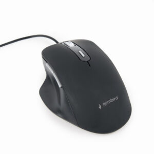 MOUSE GEMBIRD, PC sau NB, cu fir, USB, optic, 3600 dpi, butoane/scroll 6/1, , negru, "MUS-6B-02" (timbru verde 0.18 lei)