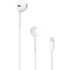 CASTI Apple EarPods, pt. smartphone, cu fir, intraauriculare - butoni, microfon pe fir, conectare prin Lightning, alb, "mwty3zm/a" (timbru verde 0.18 lei)