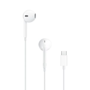 CASTI Apple EarPods, pt. smartphone, cu fir, intraauriculare - butoni, microfon pe fir, conectare prin USB Type-C, alb, "myqy3zm/a" (timbru verde 0.18 lei)