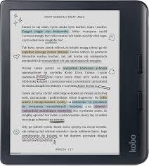 Kobo Libra Colour e-Book Reader|E Ink touchscreen 7 inch|1680xxxx1264|32GB|1GHz|0.215kg|Wireless|Comfort Light PRO|IPX8 - up to 60 mins in 2 metres of water|Bk "N428-KU-BK-K-CK" (timbru verde 0.9 lei)