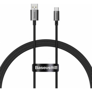 CABLU alimentare si date Baseus Superior, pt. smartphone, USB la USB Type-C , 100W, 1m, negru "P10320102114-00" (timbru verde 0.18 lei) - 6932172631970