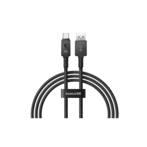 CABLU alimentare si date Baseus Unbreakable, Fast Charging Data Cable pt. smartphone, USB la USB Type-C 100W, 2m, braided aliaj zinc, negru "P10355801111-01" (timbru verde 0.08 lei) - 6932172633226