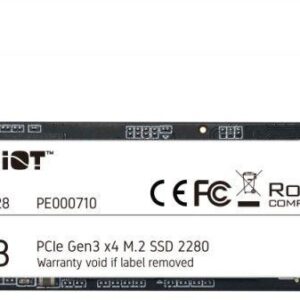 SSD PATRIOT, P300, 128GB, M.2, PCIe Gen3.0 x4, 3D TLC Nand, R/W: 1600 MB/s/600 MB/s MB/s, "P300P128GM28"