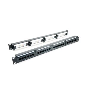 Patch panel 24 porturi ,1U, UTP Cat.6, Krone+110 - EMTEX, "PBPP02A-Cat.6"