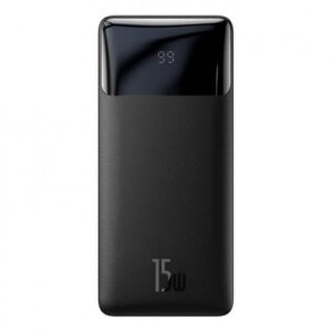 POWER BANK Baseus Bipow, 10000mAh, 15W, 2 x USB; 1 x USB Type-C, digital display pt. status baterie, total 3A, negru, "PPBD050001" (timbru verde 0.98 lei) - 6932172618193
