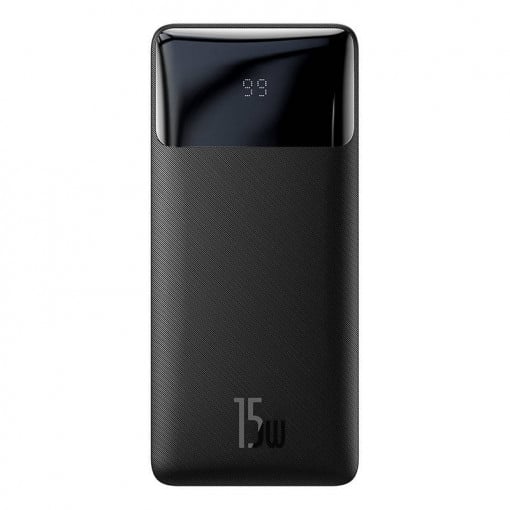 POWER BANK Baseus Bipow, 10000mAh, 15W, 2 x USB; 1 x USB Type-C, digital display pt. status baterie, total 3A, negru, "PPBD050001" (timbru verde 0.98 lei) - 6932172618193