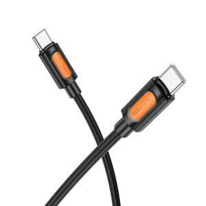 CABLU alimentare si date Borofone "BX114", Fast Charging Data Cable pt. smartphone, USB Type-C la USB Type-C 60W , 1m, negru "6941991116902" (timbru verde 0.08 lei)