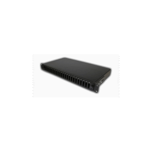 PATCH PANEL Emtex FO cu sina glisanta 24 porturi LC quad / SC duplex, 1U, caseta sudura 24, tub termo, accesorii prindere, neechipat, negru - EMTEX "PS24SCD-RF-VK"